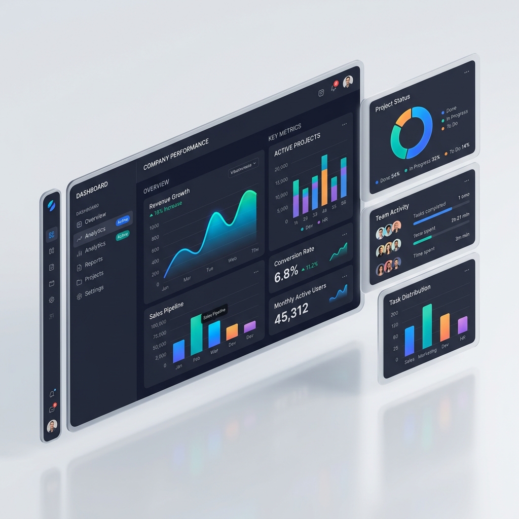 Premium B2B SaaS Dashboard UI Kit